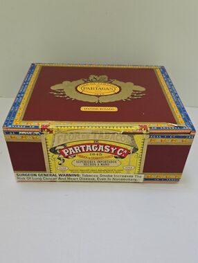 Vintage Partagas Spanish Rosado Empty Cigar Craft Box
